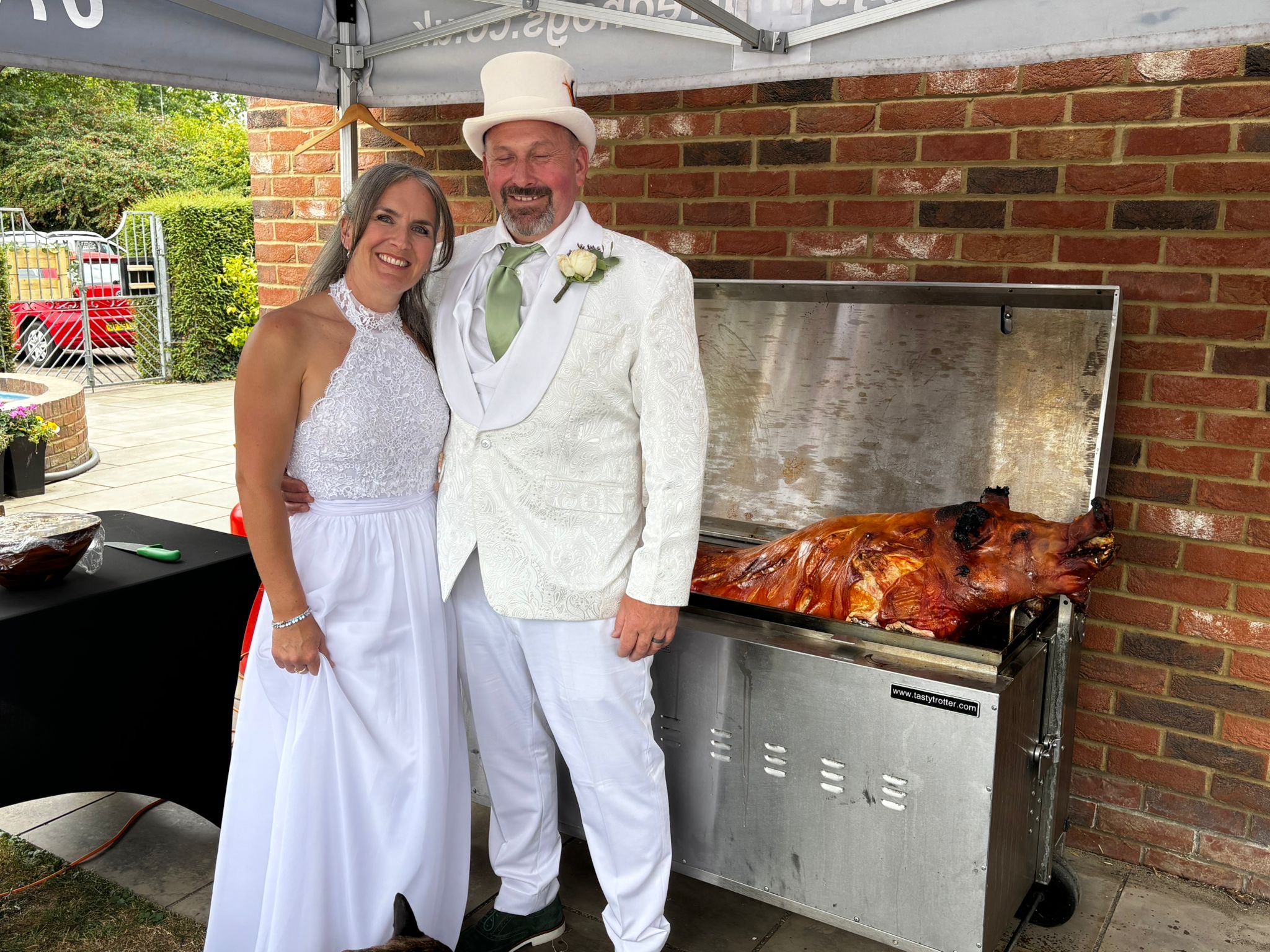 Hog roast wedding